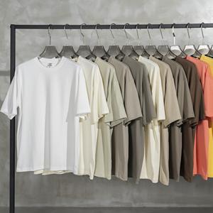 เสื้อยืดคอตตอน 100% หนัก 260 กรัม ขายส่ง พิมพ์ลายกราฟิกตามสั่ง เสื้อยืดทรงหลวมไหล่ตกสำหรับผู้ชาย - Product Image 3