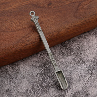 Mini-cuillère porte-clés en métal, outil d'échantillonnage, pendentif, cadeau créatif, vente en gros pour sacs et clés de voiture