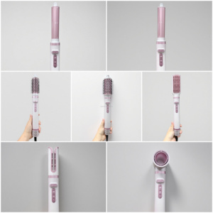 <span class=keywords><strong>Nuevo</strong></span> Cepillo de Aire Caliente 7 en 1 y <span class=keywords><strong>Secador</strong></span> Giratorio con Rizadores Automáticos, <span class=keywords><strong>Secador</strong></span> Iónico y Cepillo Ovalado Multiestilizador 2026 - Product Image 2