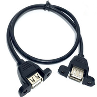 Kabel Micro-USB a Female ke Female untuk Pemasangan Panel untuk Pengisian Daya Komputer