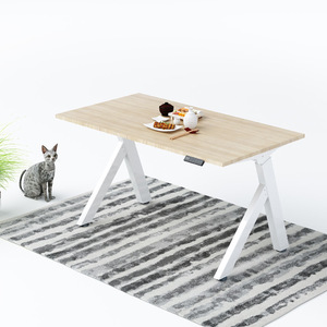 Escritorio Eléctrico de Altura Ajustable con Doble Motor, Resistente, Capacidad de Carga de 100 kg, Estructura para Escritorio de Oficina para Trabajar Sentado o De Pie - Product Image 1
