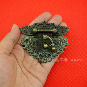 Box Buckle Zinc Alloy 66x38mm Keyless Traditional Wooden Box <b>Lock</b> Furniture <b>Lock</b> Medium Size - Product Image 2