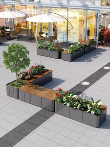 Fioriera decorativa in metallo per esterni letto <span class=keywords><strong>da</strong></span> <span class=keywords><strong>giardino</strong></span> fioriera verde fioriera dimensioni personalizzate fioriera in acciaio inossidabile - Product Image 4
