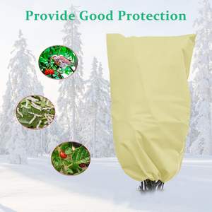 Housse de protection pour plantes en tissu non tissé réutilisable pour plantes en <span class=keywords><strong>pot</strong></span>, protection contre le gel, protection contre le gel des plantes d'hiver, jardin - Product Image 5