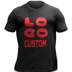 OEM Logo personnalisé 100% coton spandex haut <span class=keywords><strong>de</strong></span> sport respirant manches courtes col rond coupe ajustée sport muscle t-shirt pour hommes gym - Product Image 3