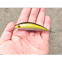 Leurre imprimé submersible type Minnow pour eau douce, longue portée, imitation de poisson vivant, 7cm 7.9g, hameçons inclus, pour Poisson mandarin, Brochet, Truite, réaliste et biomimétique