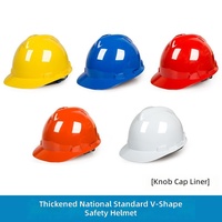 Casque de sécurité épaissi conforme aux normes nationales pour les électriciens et les mineurs sur les chantiers de construction - Impression de logo personnalisée sans points de suspension