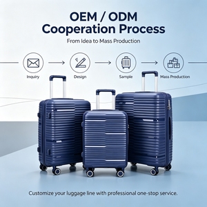 Ensemble de bagages OEM personnalisé 3 pièces, valise rigide extensible avec roulettes 360° °   Valises à roulettes avec cadenas TSA, vente en gros de sacs de voyage à roulettes - Product Image 4