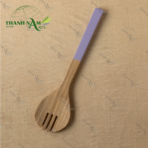 Cuchara de bambú para ensalada hecha a mano ecológica, utensilios de cocina al por mayor, vajilla de fiesta a precio barato hecha en Vietnam - Product Image 6