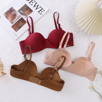 Hochwertige atmungsaktive sexy kurze Dame dünn großer Becher Übergröße Unterband großer Becher Damen-BH Unterwäsche sexy Bralette Baumwolle 0409