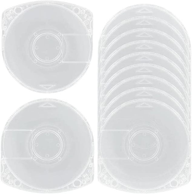 NSLikey Game Disc Storage Shell Case Cover PSP UMD Protective Box Clear UMD Disc Case Shell for PSP 1000/2000/3000 Replacement