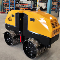 Compacteur de sol à tambour à rouleaux télécommandé RWYL202 pour la construction de fossés étroits et dangereux