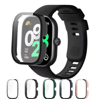 Funda Protectora Personalizada de Color, Carcasa Rígida de PC con Cristal Templado para Redmi Watch 5 Active, 5 Lite, Watch 6, Watch 4, Cubierta Protectora Personalizada