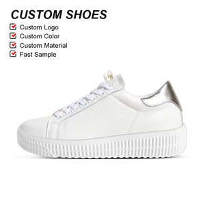 Olicom Factory OEM zapatos blancos básicos de moda mujer primavera otoño nuevos zapatos de tablero de fondo grueso transpirable mujeres estudiantes zapatillas - Product Image 2
