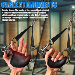Upgraded Ergonomic Workout <strong>Triceps</strong> <strong>Rope</strong> Cable Attachments For Gym Tricep - Product Image 2