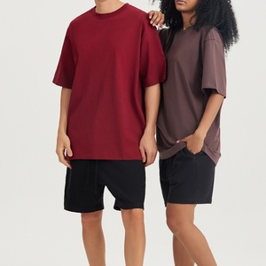 Custom Graphic Logo Drop Shoulder Unisex Regular Fit Knitted 100% Cotton Digital Print Short Sleeve T-Shirt Wholesale for Men - Product Image 1