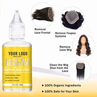 Kit de colle pour perruques en dentelle, adhésif imperméable pour la fixation des cheveux, dissolvant, bâton de cire, contrôle des bords, bande élastique, brosses et bonnets de perruque