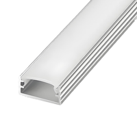 Mini profilé en aluminium pour éclairage linéaire LED, montage en surface, longueur personnalisée, éclairage de contour mural LED pour la décoration intérieure commerciale