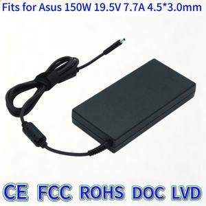 Adaptador de Corriente de 150W 19.5V 7.7A con Punta Azul Compatible con HP <span class=keywords><strong>OMEN</strong></span> 6, Pavilion Gaming 6, ZBOOK 15 G8, TPN-194, Portátil de Alta Potencia - Product Image 1