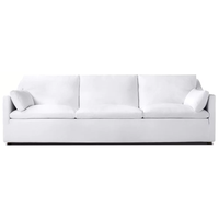 Ensemble de canapés modulaires tendance en forme de L, canapé personnalisé en tissu, structure en bois massif, coussin en peluche, hôtel, bureau, hall