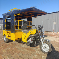 Tricycle motorisé Chenglang 6 places, type ouvert, essence 150CC, refroidissement par air, pour le marché africain