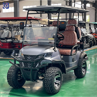 Voiturette de golf à essence CAMP 4 places, buggy de golf de luxe, voiturette de golf à essence économique pour les terrains de golf, les stations balnéaires et les hôtels