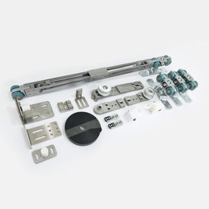 Système de porte coulissante synchrone, 1 pièce, pour portes coulissantes, Double porte d'hôtel, matériel bbo, aluminium anodisé - Product Image 3