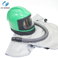 Nouveau casque de sécurité de sablage ABS CY Spray avec cape de protection des épaules certifié CE 1 an de garantie