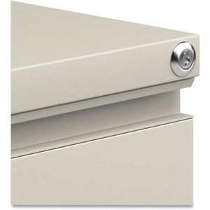 Alera PBFFPY Armoire de classement sur pied à 2 tiroirs en métal avec tiroir coulissant pleine longueur 14 7/8w X 19 1/8d Putty - Product Image 1