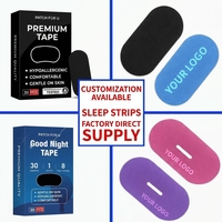 Bandes buccales anti-ronflement en tissu non tissé, parfumées à la lavande, 30 bandes, certifiées CE, hypoallergéniques, personnalisables