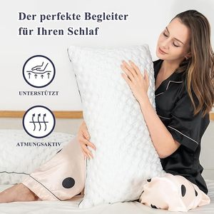 <span class=keywords><strong>Oreiller</strong></span> en mousse à mémoire de forme, <span class=keywords><strong>oreiller</strong></span> en mousse à mémoire de forme déchiquetée, <span class=keywords><strong>oreiller</strong></span> de soutien du cou certifié Oeko-Tex pour les dormeurs sur le dos et sur le côté - Product Image 3