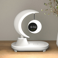 Jam Alarm lampu malam warna-warni, dengan lampu LED warna-warni, Jam Alarm nirkabel, pengisi daya ponsel RGB, produk unik untuk dijual Online 2025