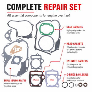 Juego de Juntas para Motocicleta, Repuestos para Motocross, Juego de Juntas para Motor Horizontal <span class=keywords><strong>Honda</strong></span> de 125cc para Motocross y Karts - Product Image 3