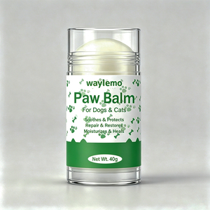 Baume pour pattes Waylemo pour chiens, protège des brûlures du pavé chaud, protège les pattes du chaleur, du froid, du sel, du glace, répare les pattes gercées, été, 40g - Product Image 1