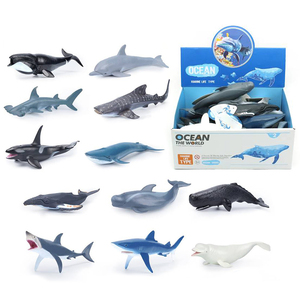 5/8inch Cá Voi Cá Mập Sao Biển Cá Ngựa Cá Heo PVC Mô Hình Đồ Chơi Nhựa Đại Dương Động Vật Bộ - Product Image 1