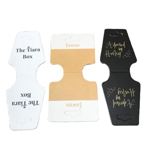 Etiqueta Plegable Personalizada de Guangzhou para Joyería, Etiqueta para Collar, Etiqueta Colgante para Pendientes - Product Image 1