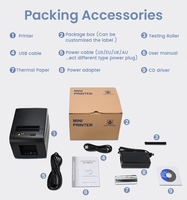 OSCY 2023 Imprimante de reçus de bureau Nouveau modèle avec 80mm Auto Cutter Thermique POS Airway Bull Invoice Barcode en Stock