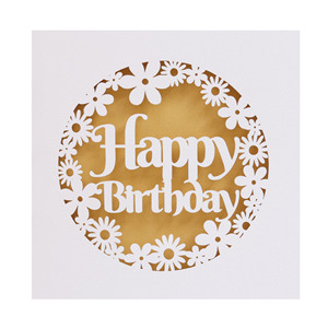 Biglietti d'<span class=keywords><strong>Auguri</strong></span> Personalizzati all'Ingrosso per Feste di <span class=keywords><strong>Compleanno</strong></span>, Design Colorato Traforato con Busta - Product Image 5