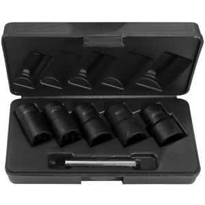 6 piezas Coffret De Douilles À Chocs Pour Écrous Et Vis Abimées Lot De Sockets De Réparation - Product Image 1