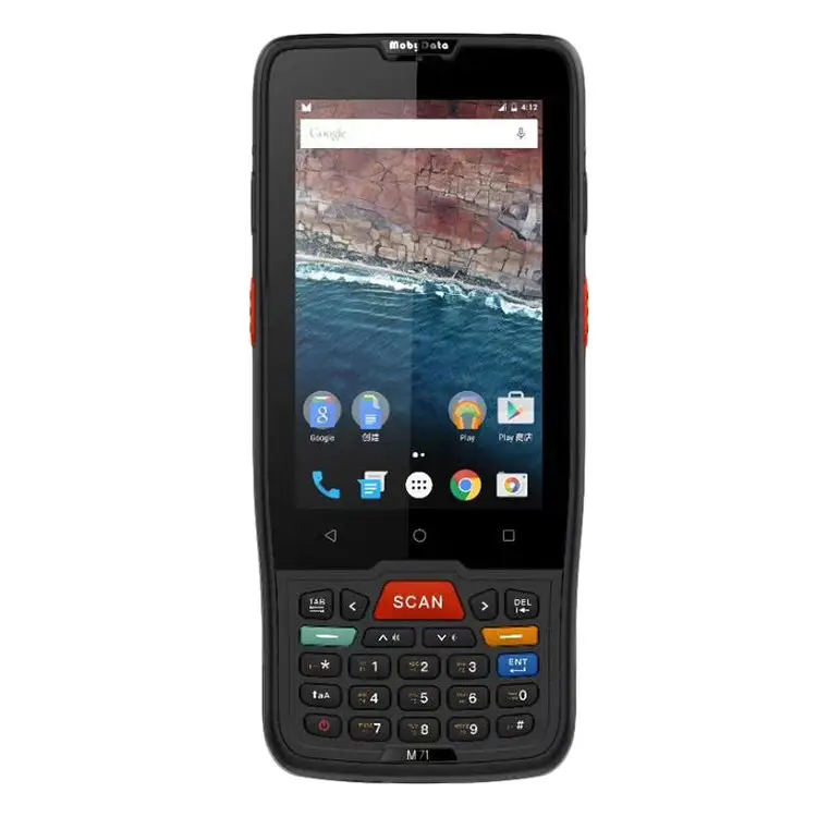 Colector DE DATOS Android industrial de mano Pantalla táctil Dispositivos móviles Terminal Logístico 1D 2D Escáner de código de barras Pda