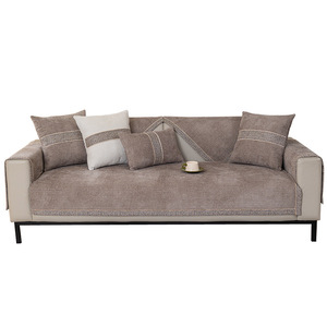Chenille <b>Sofa</b> Cushion 90 x 180cm Full Coverage Non Slip Modern Minimalist Seat Pad - Product Image 5