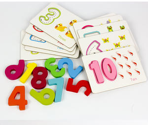 Ensemble de cartes flash personnalisées de haute qualité avec chiffres et alphabets, imprimé en anglais, <span class=keywords><strong>carte</strong></span> éducative pour enfants avec boîte - Product Image 2