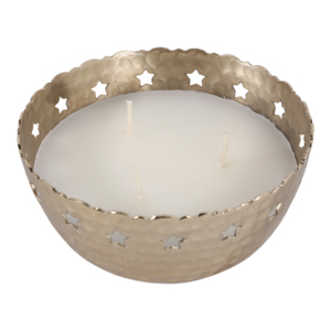 Candela a Colonna Profumata alla Cannella, Piccola con Dettagli Traforati, Decorativa per Interni ed Esterni - Product Image 4