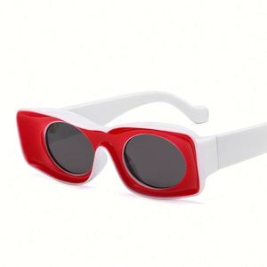 Lunettes de soleil carrées à grande monture pour hommes et femmes, style été 2022, couleur bonbon, lunettes de soleil rectangulaires - Product Image 5
