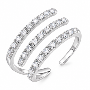 Anello a tre fasce Shooting Star per donna - Product Image 1