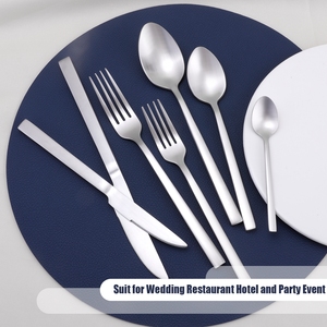 High <b>Mirror</b> Stainless Steel Cutlery Wedding Silver Modern Flatware Sets For Wedding - Product Image 4