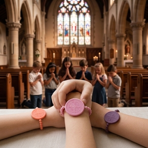 Braccialetti con versetti biblici, motivazionali, religiosi, in gomma, con fede e speranza, in silicone, per uomini, donne e bambini - Product Image 2