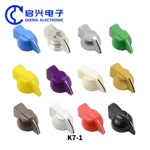 K7-1 Guitar Pedal Volume Control Pointer Knobs Various Colored Plastic Bakelite Knobs Chicken Head Knob With Set Screw