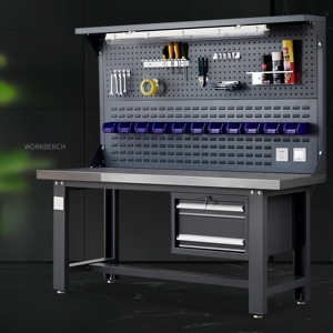 Công nghiệp-lớp Heavy Duty thép không gỉ hội thảo bàn làm việc tùy chỉnh OEM nhà để xe bàn làm việc cho sử dụng nhà công cụ Tủ lưu trữ - Product Image 4