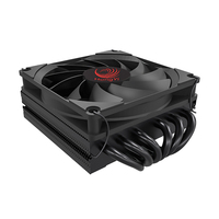 Ventilateur CPU ARGB PWM, refroidisseur CPU fin en cuivre avec 6 caloducs et refroidissement par air pour LGA 1200 1700 1366 2066 1151 1155 AM4 AM5 AM3